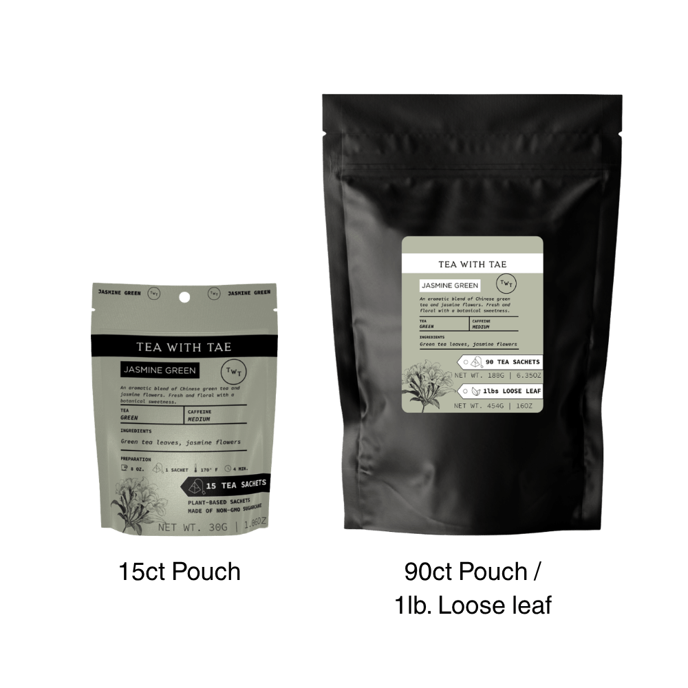 Jasmine Green Tea Pouch - Tea with Tae