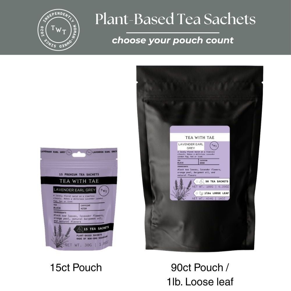 Lavender Earl Grey Hot Tea Pouch - Tea with Tae