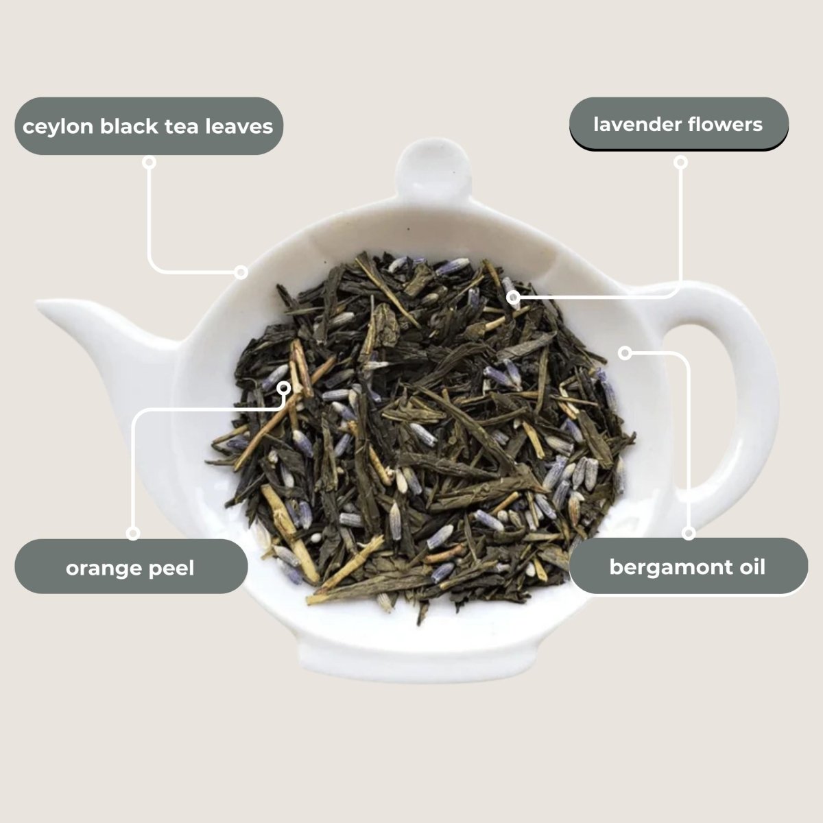 Lavender Earl Grey Mini Tea Tube (5 tea bags) - Tea with Tae