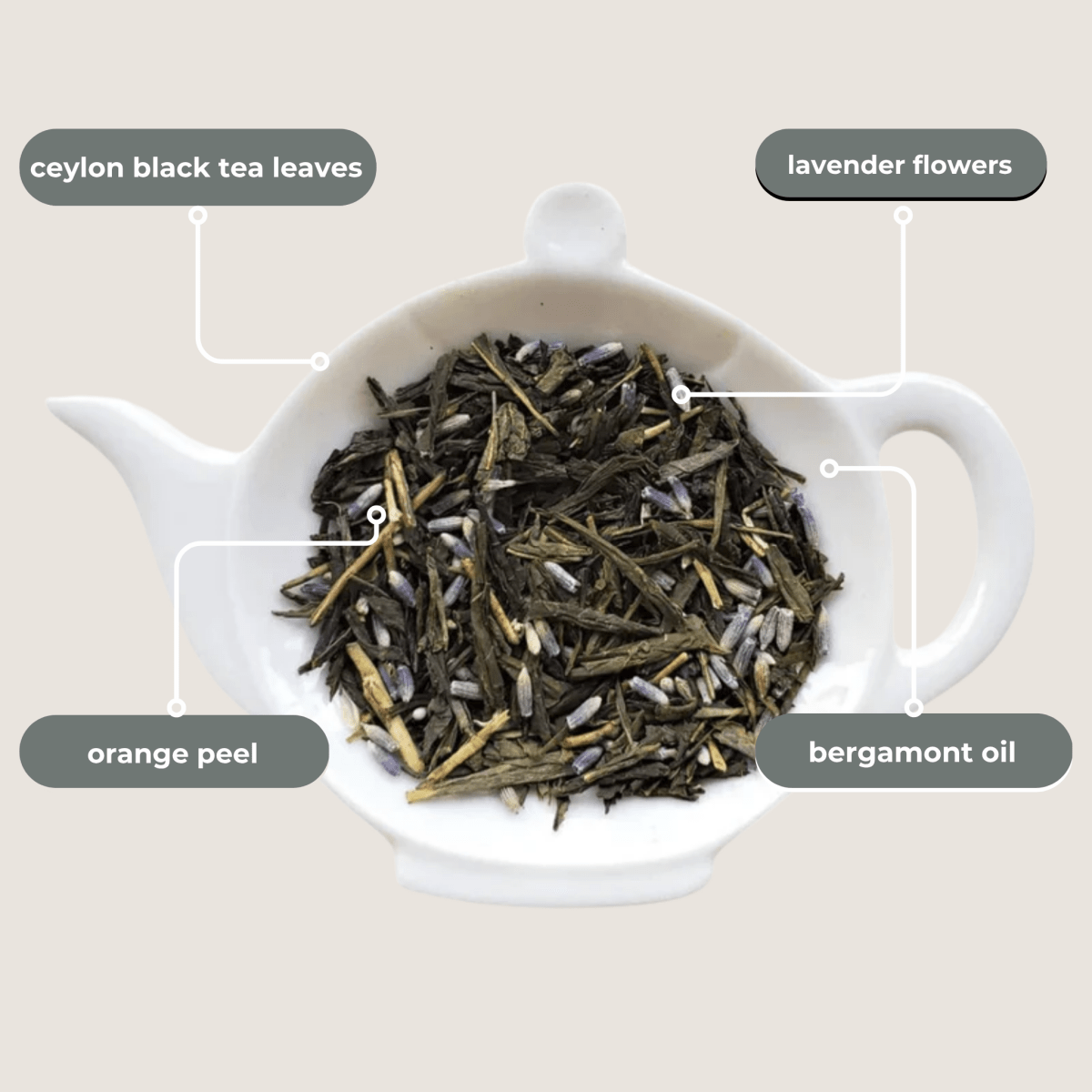 Lavender Earl Grey Mini Tea Tube (5 tea bags) - Tea with Tae
