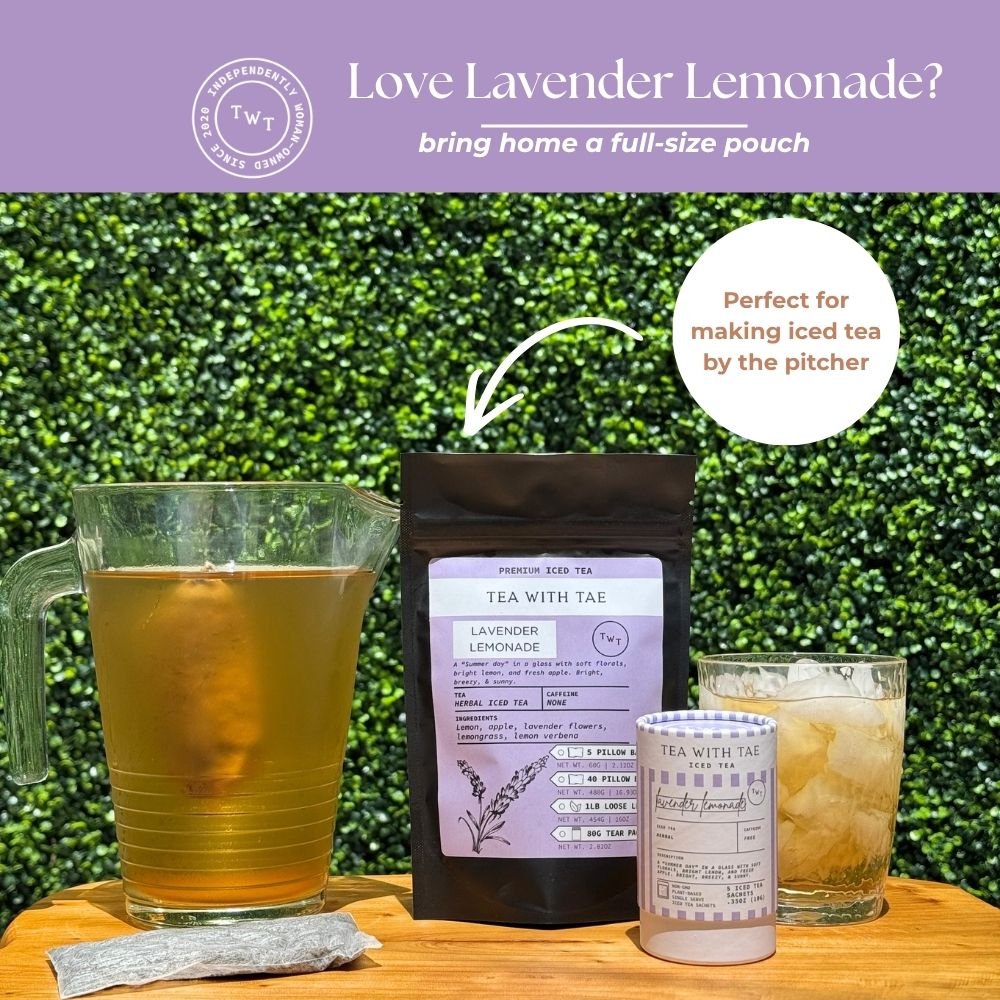 Lavender Lemonade Iced Mini Tea Tube (5 iced sachets) - Tea with Tae
