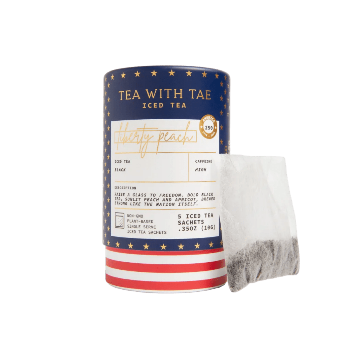 Liberty Peach Iced Mini Tea Tube (5 iced sachets) - Tea with Tae