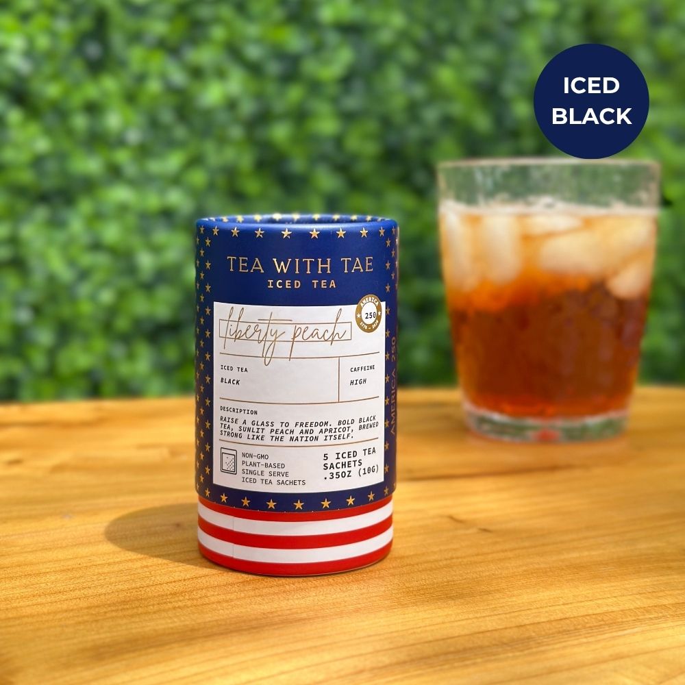 Liberty Peach Iced Mini Tea Tube (5 iced sachets) - Tea with Tae