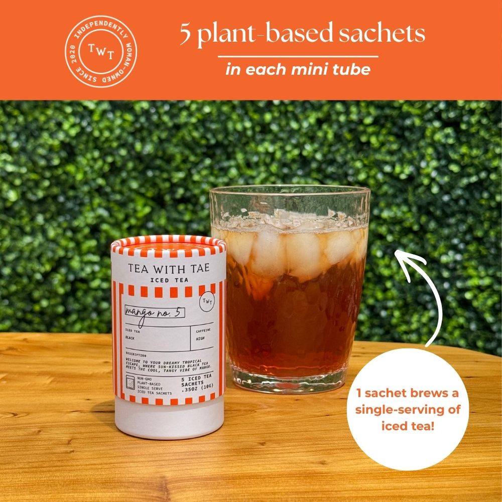 Mango No. 5 Iced Black Mini Tea Tube (5 iced sachets) - Tea with Tae