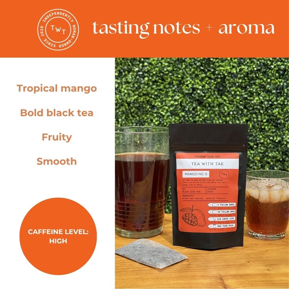 Mango No. 5 Iced Black Tea Pouch - Tea with Tae