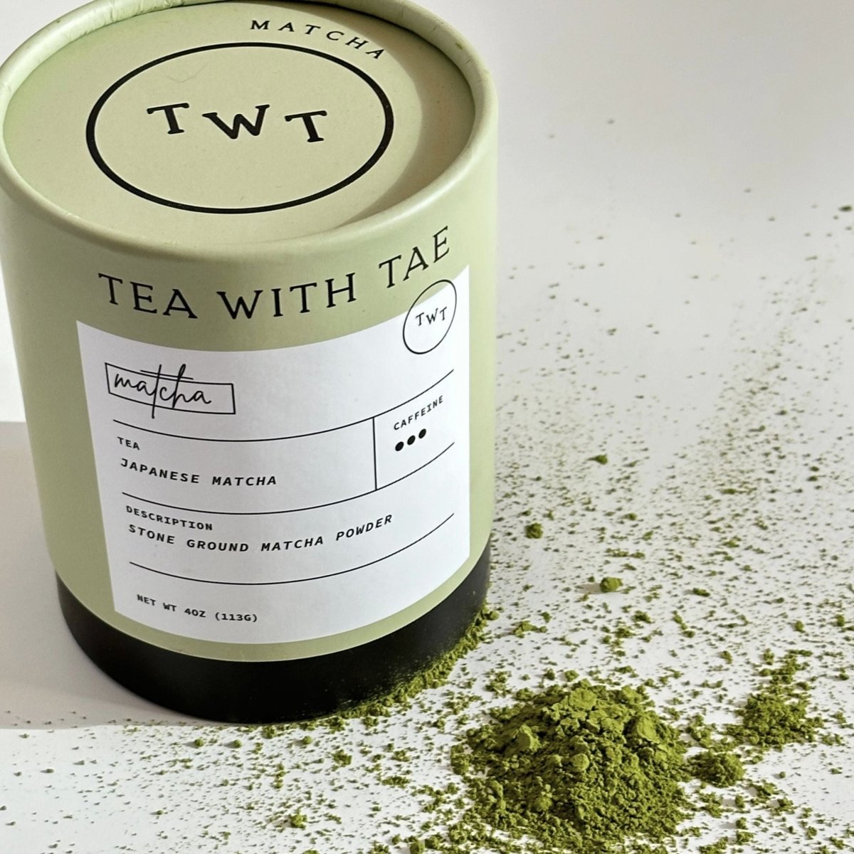 Matcha Large Tube (4 oz., ~45 servings) - Tea with Tae