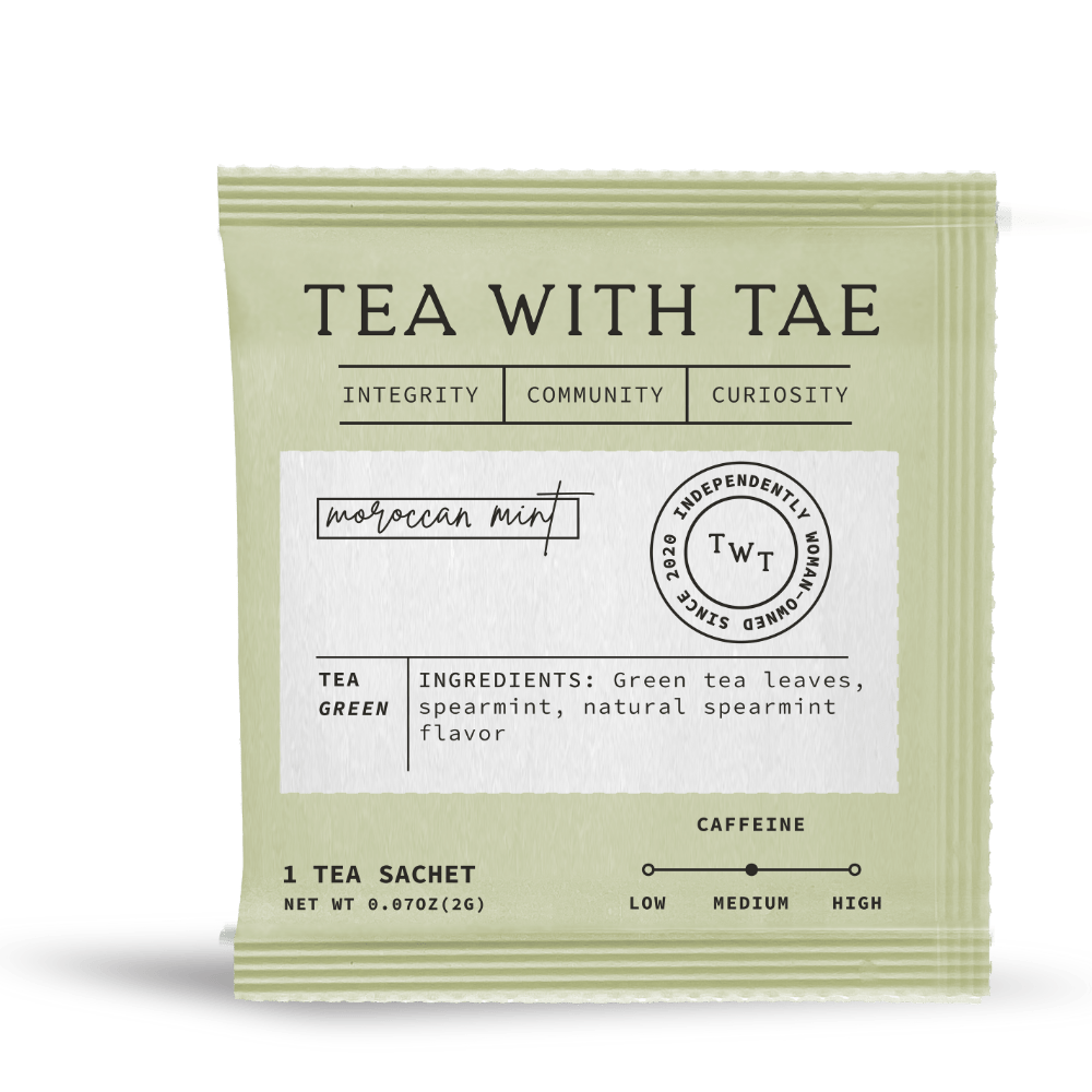 Moroccan Mint 50 ct. Overwrap Bag - Tea with Tae