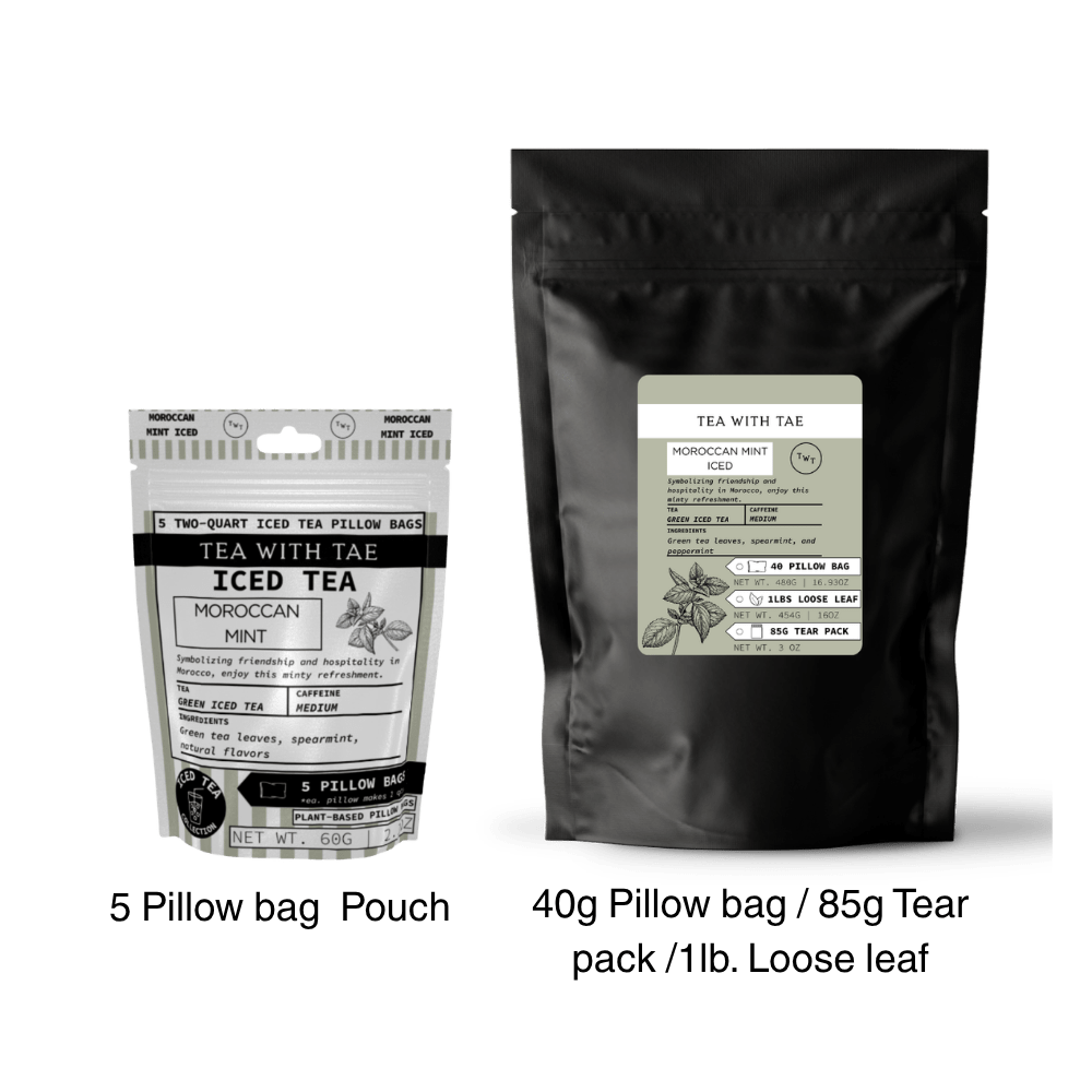 Moroccan Mint Green Iced Tea Pouch - Tea with Tae
