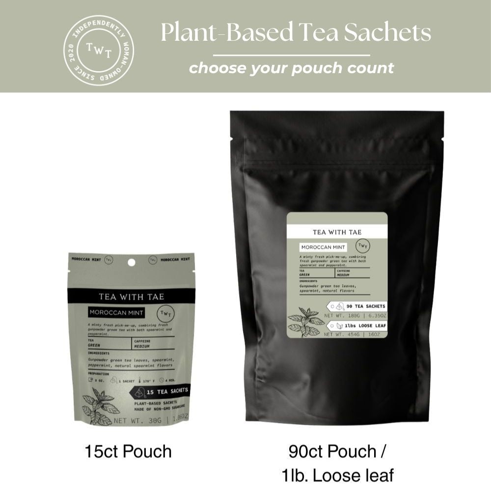 Moroccan Mint Hot Tea Pouch - Tea with Tae
