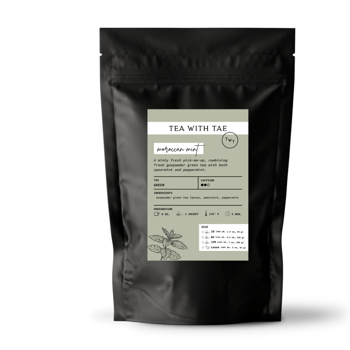 Moroccan Mint Pouch - Tea with Tae