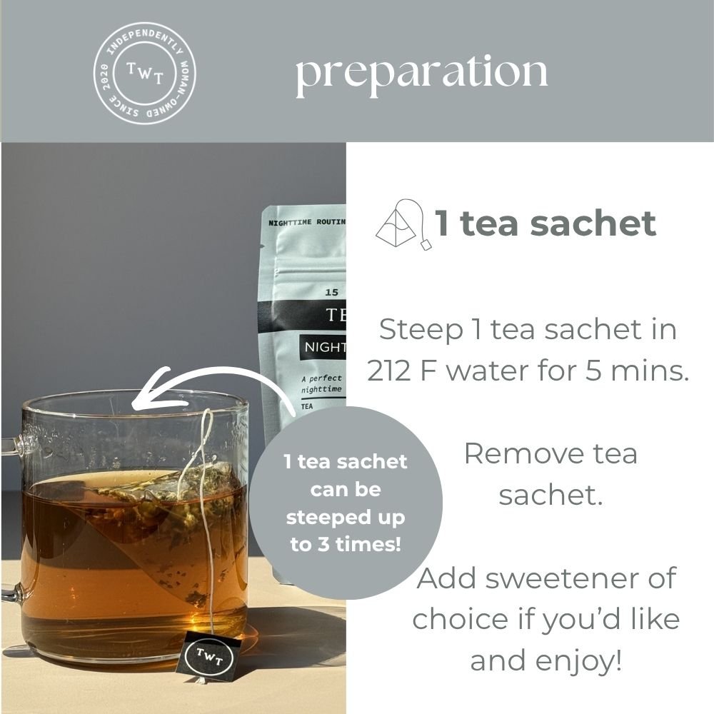 Nighttime Routine Hot Tea Pouch - Tea with Tae