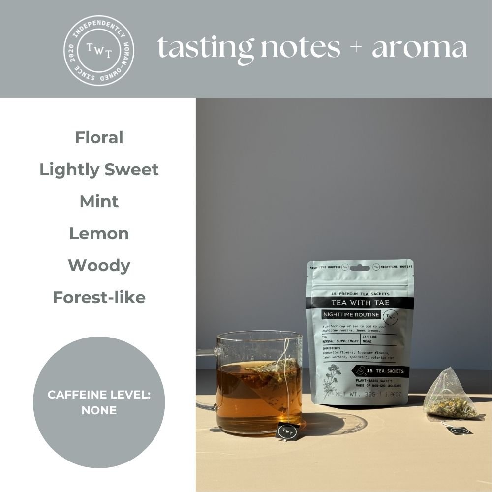 Nighttime Routine Hot Tea Pouch - Tea with Tae