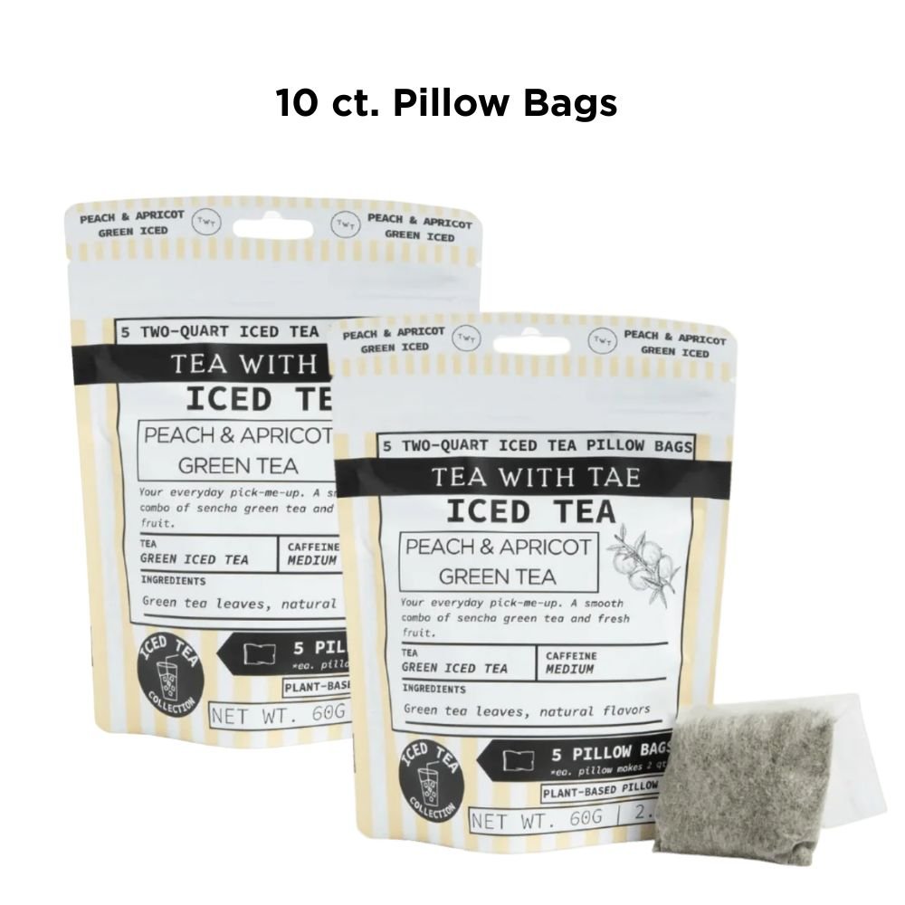 Peach & Apricot Green Iced Tea Pouch - Tea with Tae