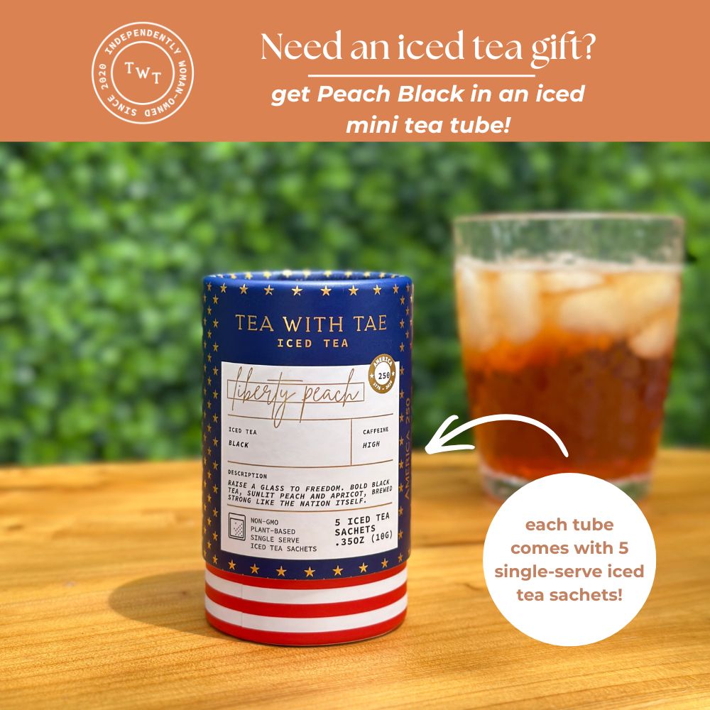 Peach Black Iced Tea Pouch - Tea with Tae