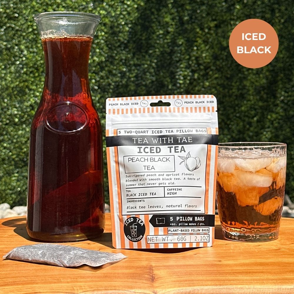 Peach Black Iced Tea Pouch - Tea with Tae