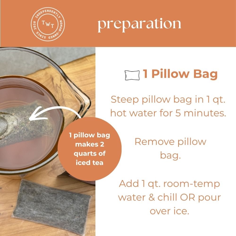 Peach Black Iced Tea Pouch - Tea with Tae