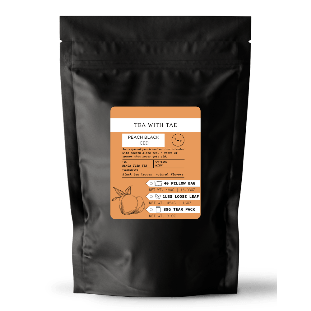 Peach Black Iced Tea Pouch - Tea with Tae