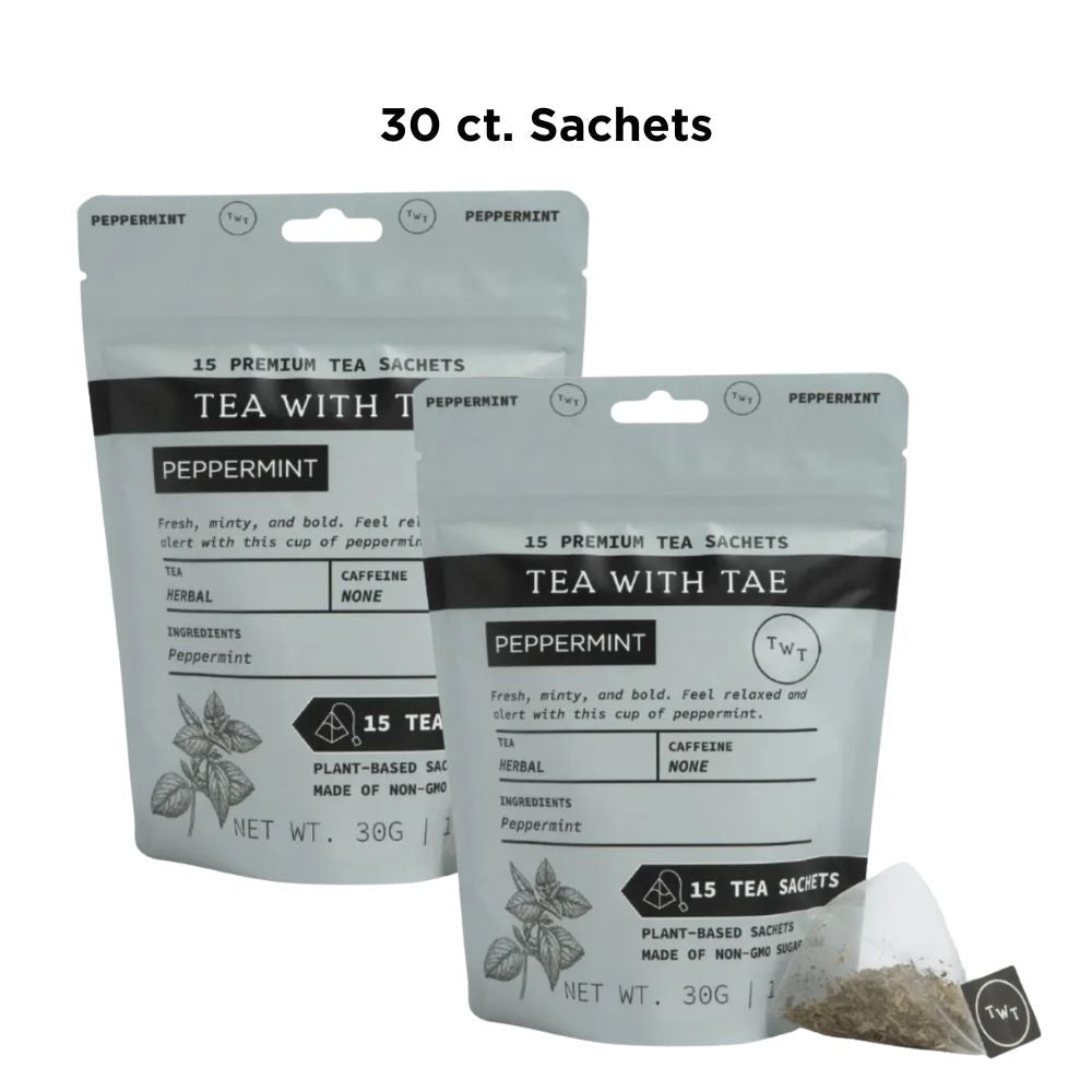 Peppermint Hot Tea Pouch - Tea with Tae