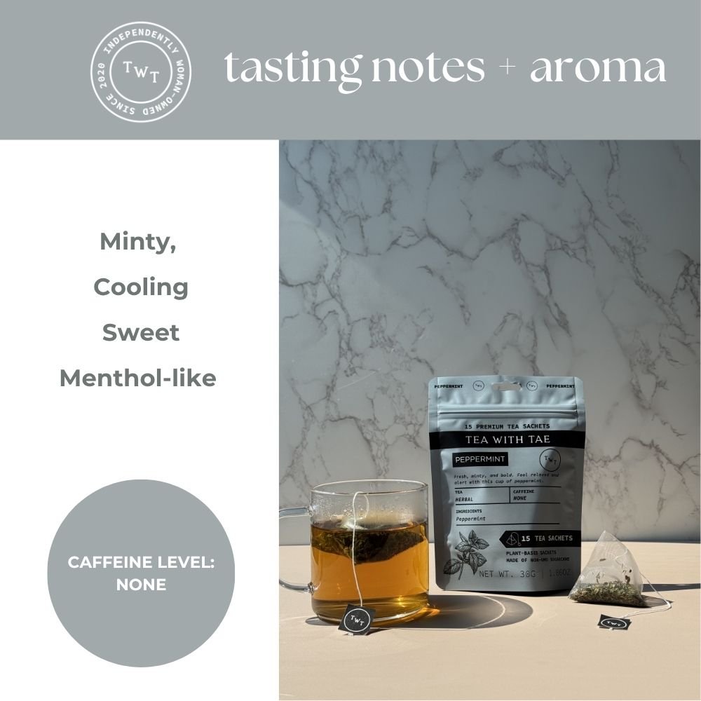 Peppermint Hot Tea Pouch - Tea with Tae