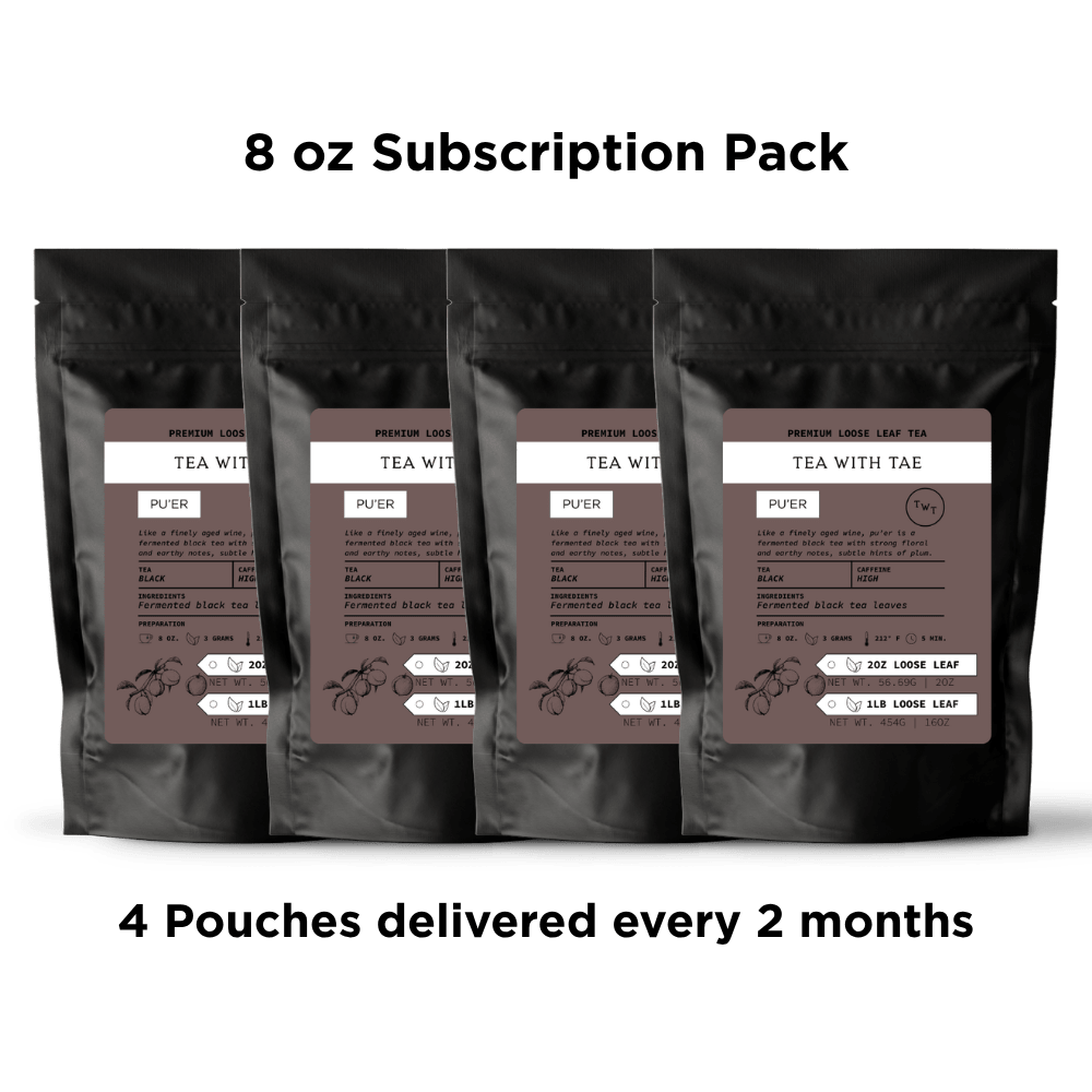 Pu'er Loose Leaf Tea Pouch (2oz. or 1lb.) - Tea with Tae