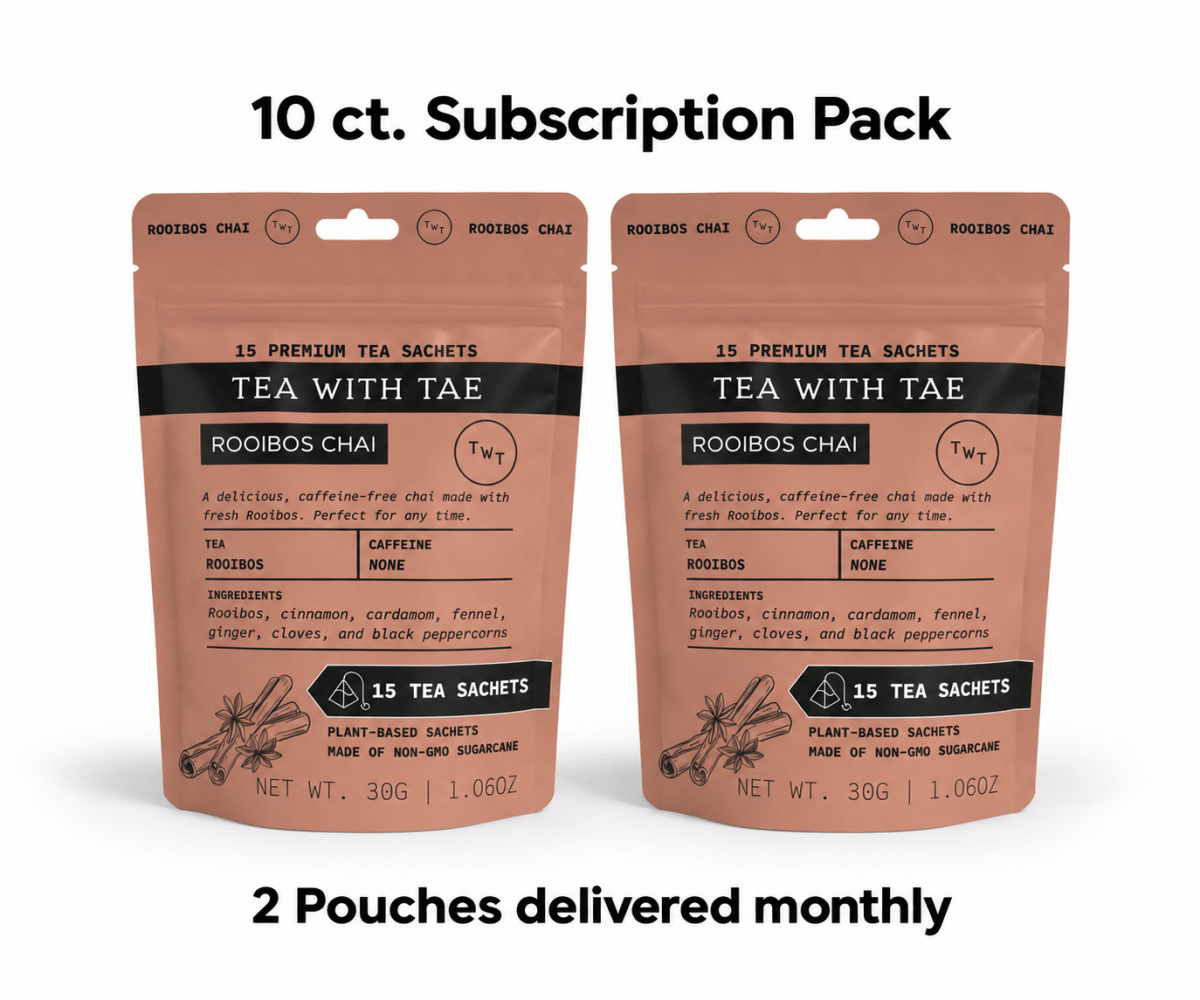Rooibos Chai Hot Tea Pouch - Tea with Tae