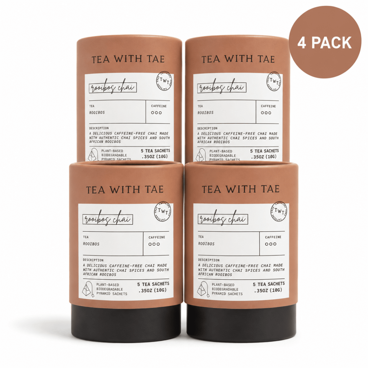 Rooibos Chai Mini Tea Tube (5 tea bags) - Tea with Tae