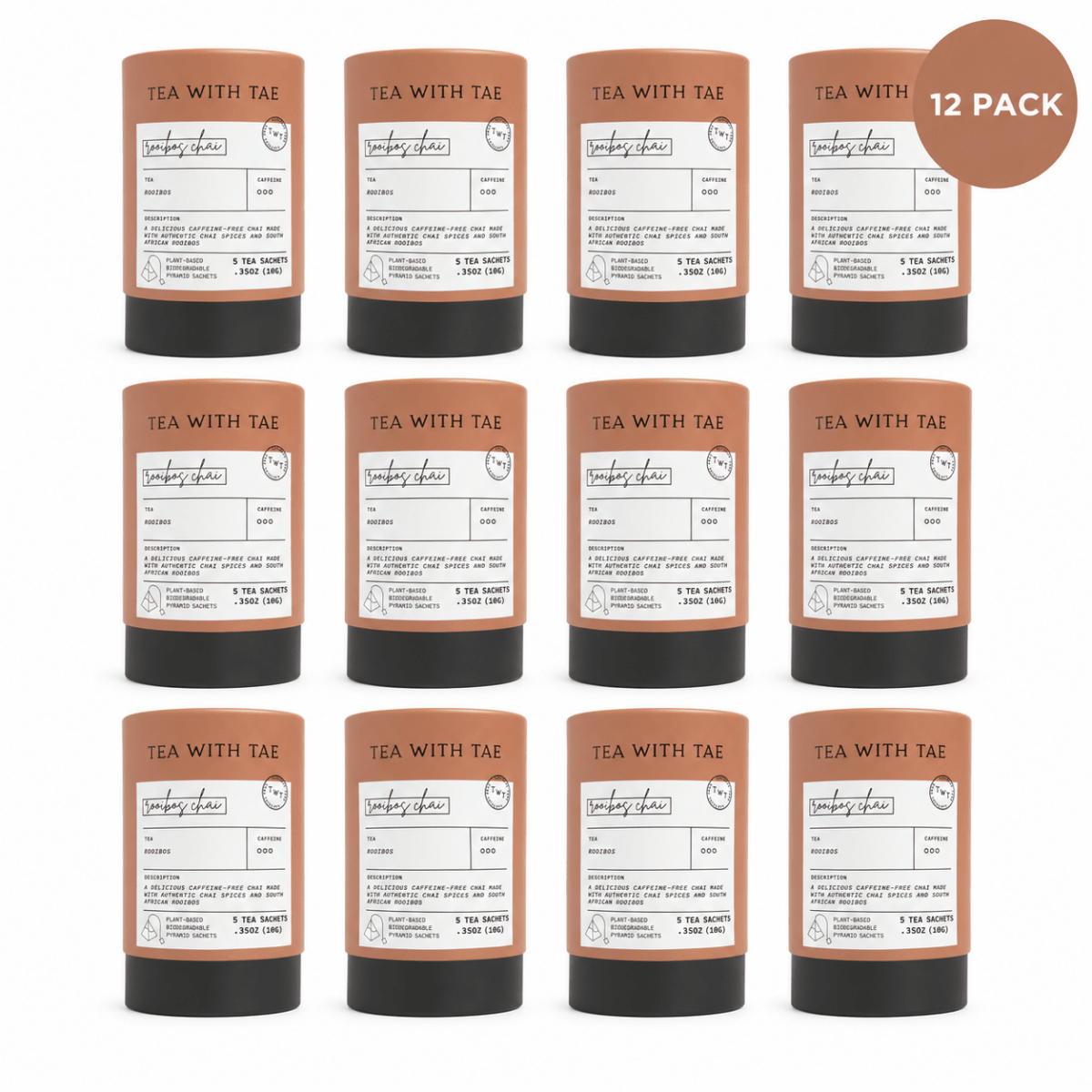 Rooibos Chai Mini Tea Tube (5 tea bags) - Tea with Tae
