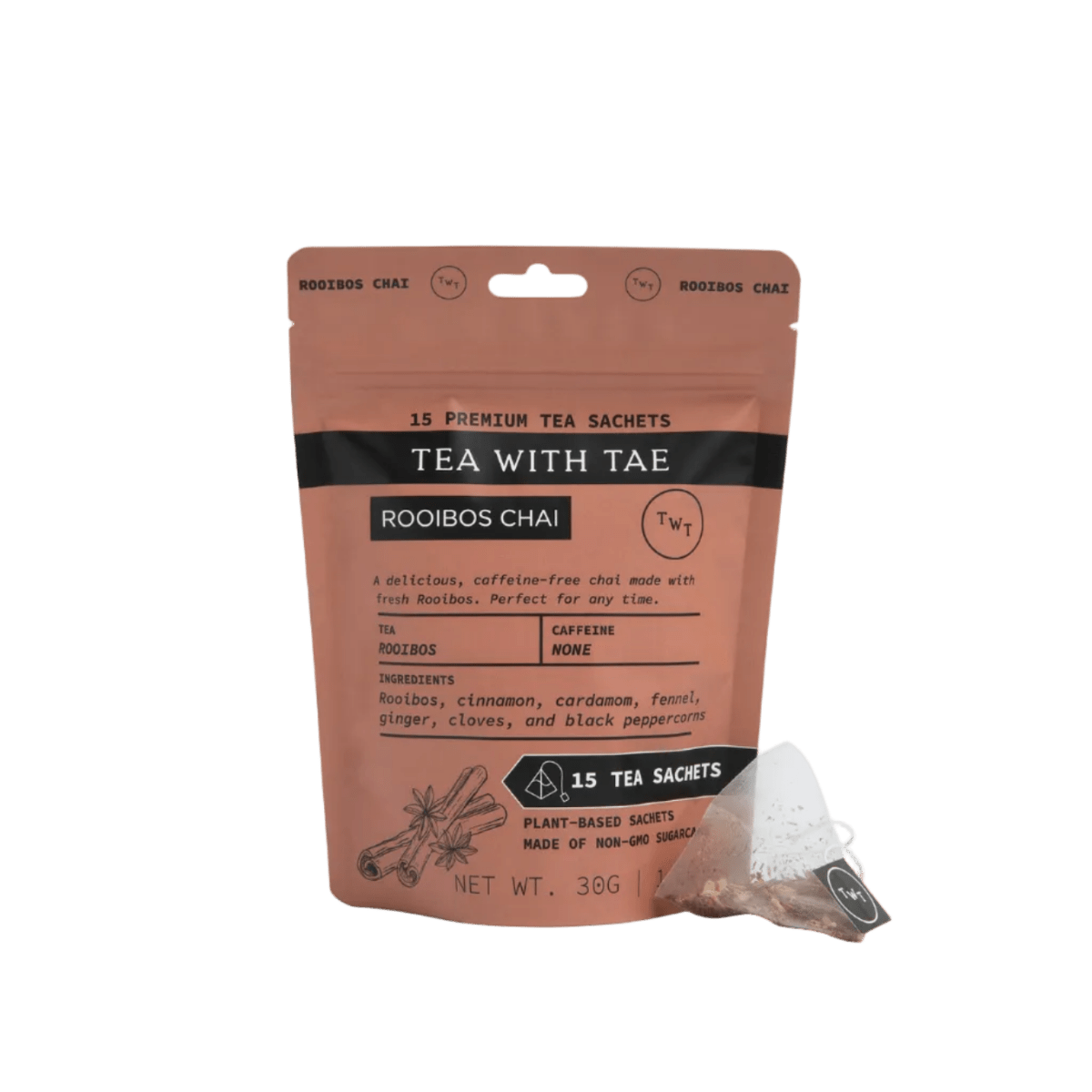 Rooibos Chai Pouch (15 tea bags) - Tea with Tae