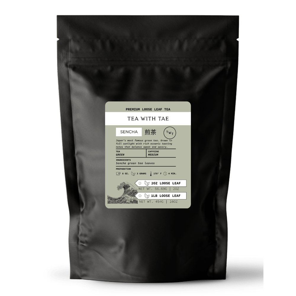 Sencha Green Tea Pouch (2oz. or 1lb.) - Tea with Tae
