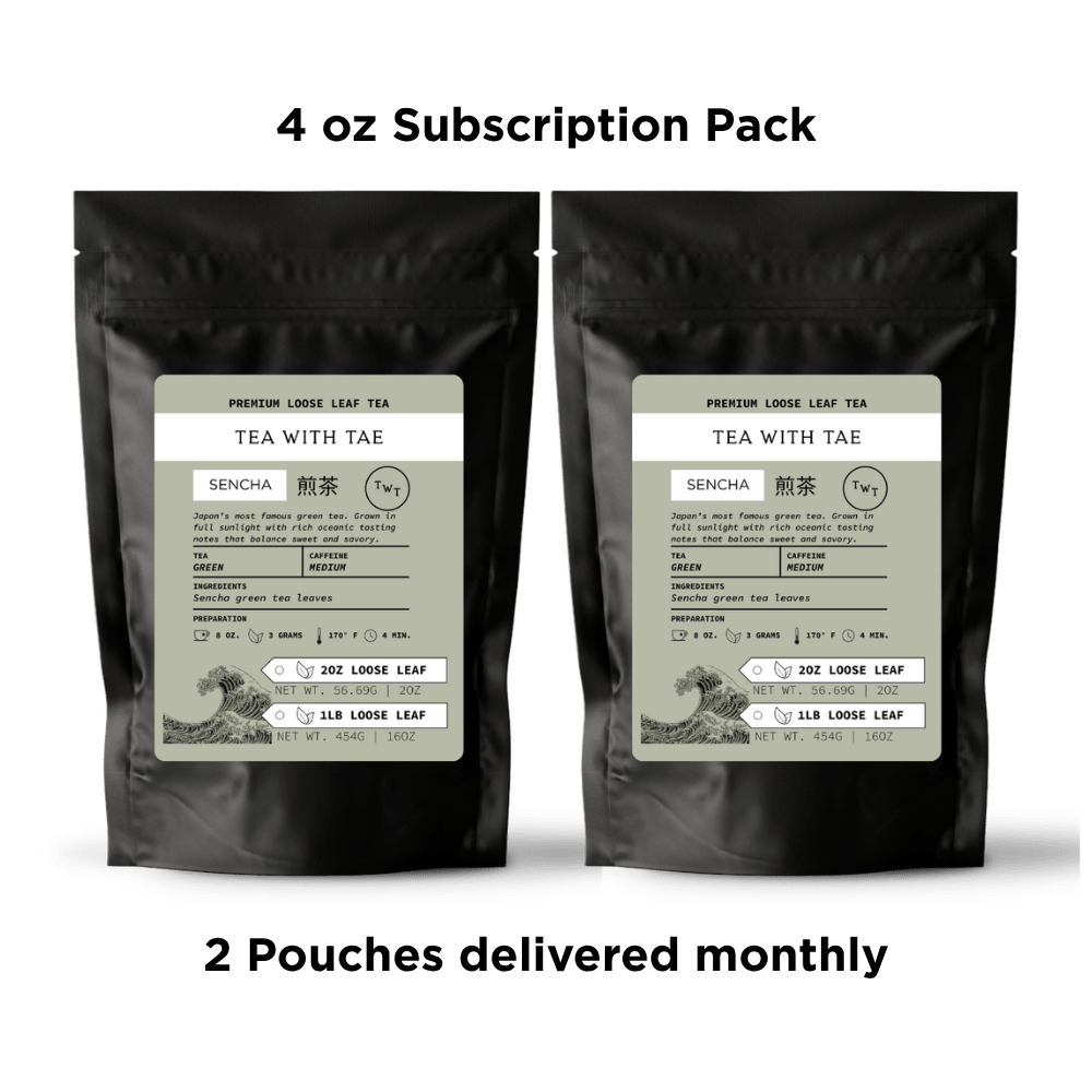 Sencha Green Tea Pouch (2oz. or 1lb.) - Tea with Tae