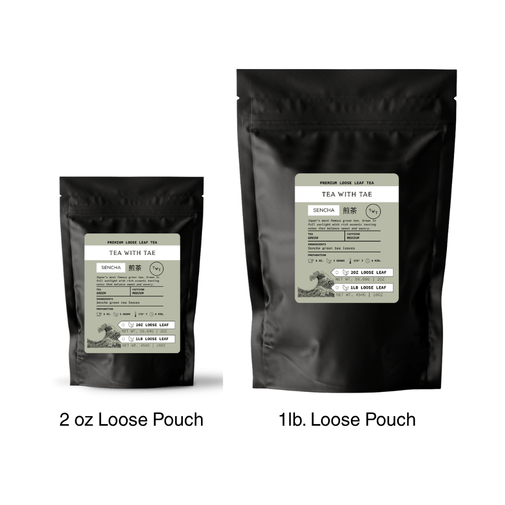 Sencha Green Tea Pouch (2oz. or 1lb.) - Tea with Tae