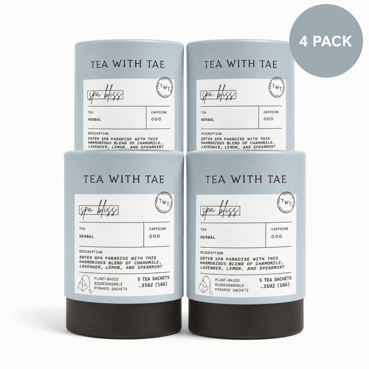 Spa Bliss Mini Tea Tube (5 tea bags) - Tea with Tae