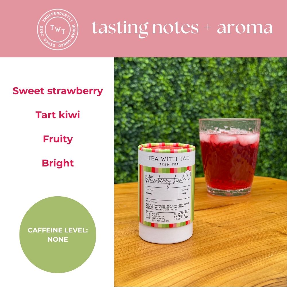 Strawberry Kiwi Iced Mini Tea Tube (5 iced sachets) - Tea with Tae