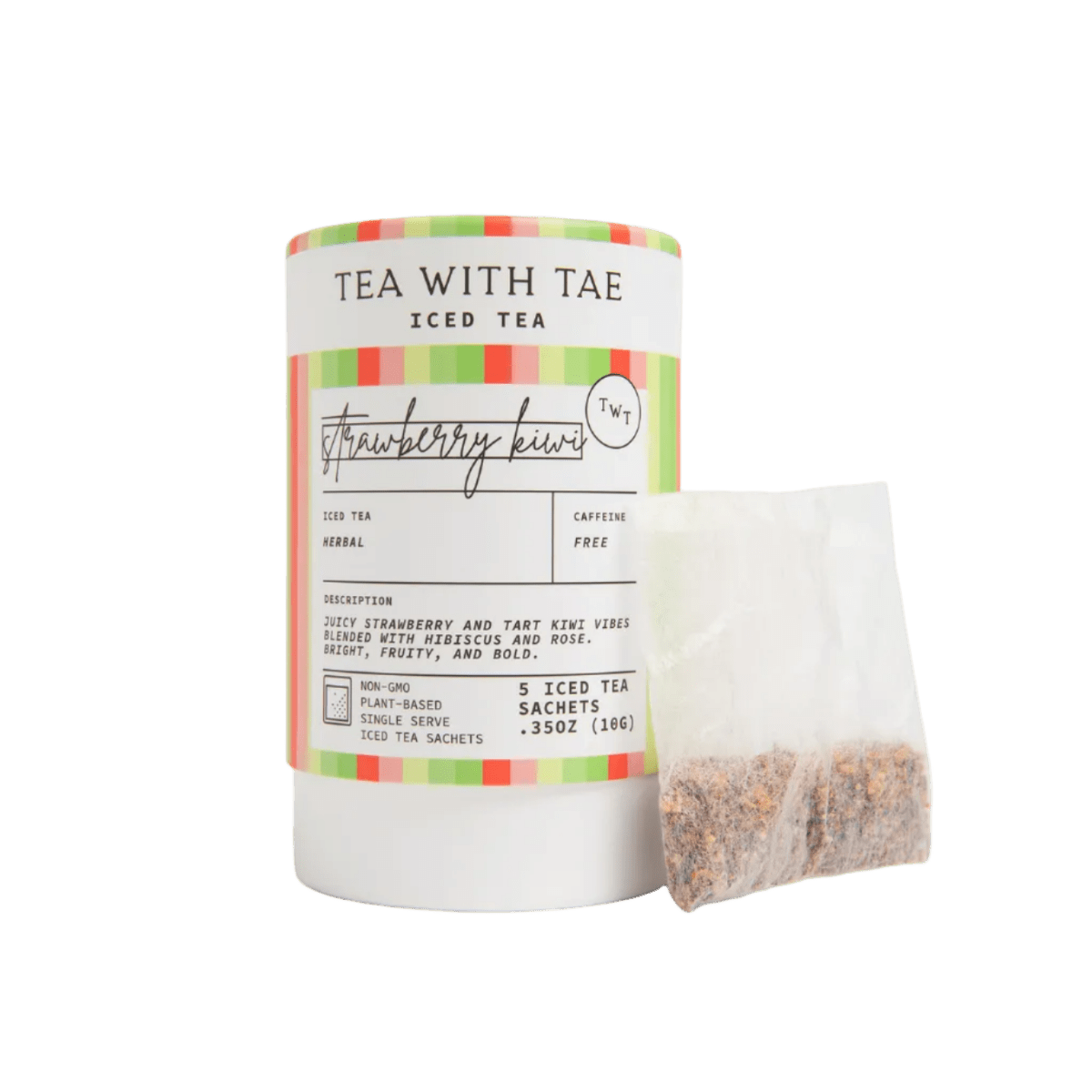 Strawberry Kiwi Iced Mini Tea Tube (5 iced sachets) - Tea with Tae