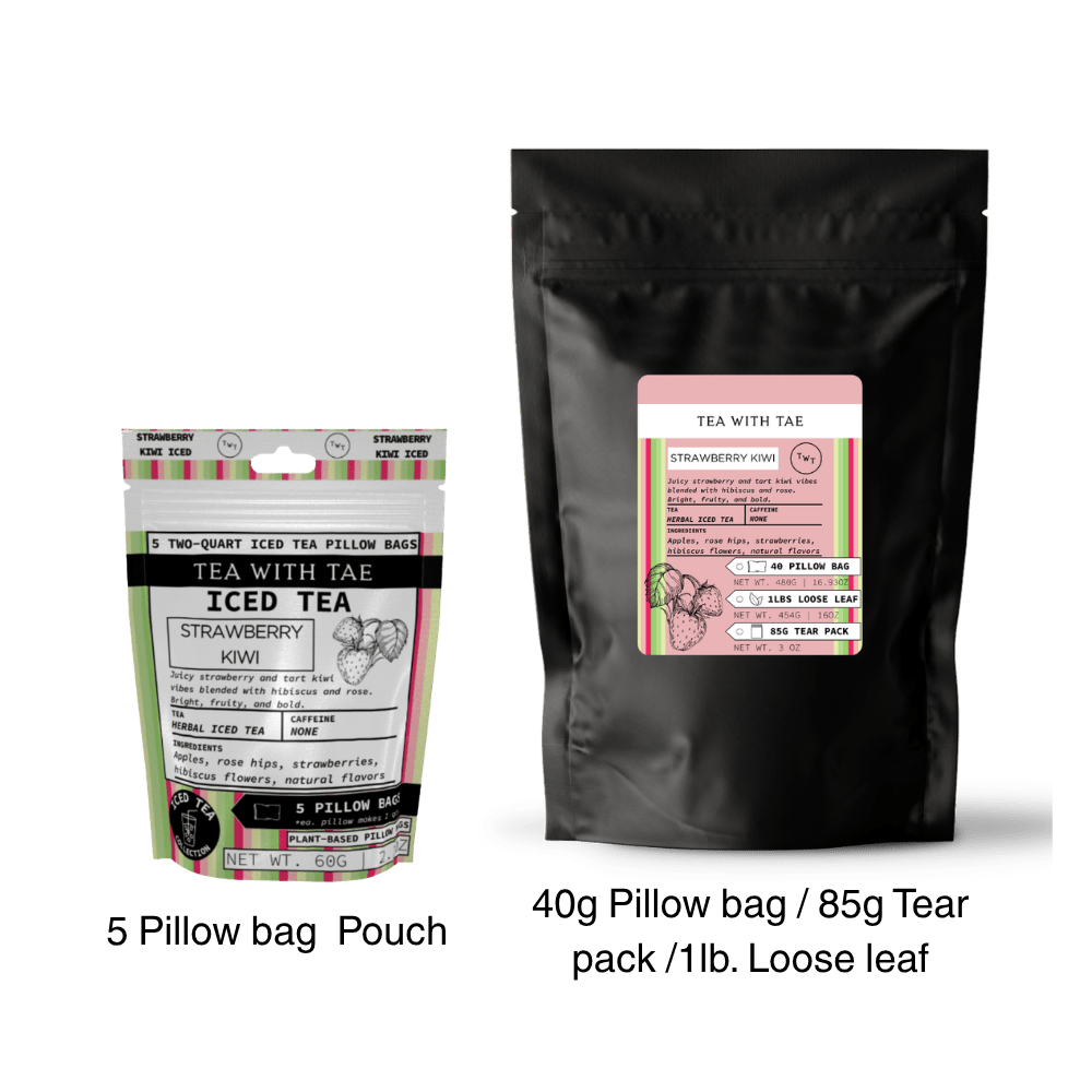 Strawberry Kiwi Iced Tea Pouch - Tea with Tae