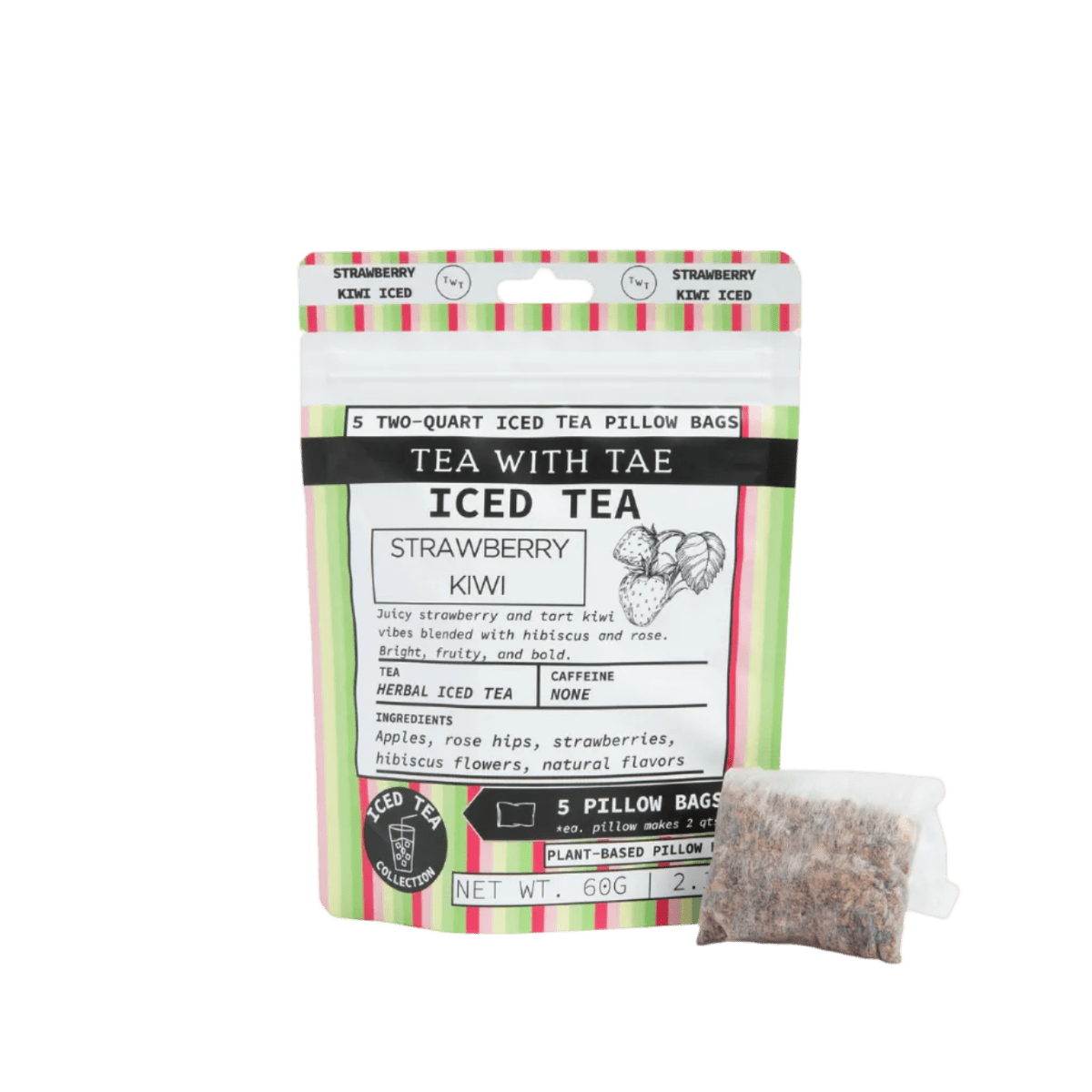 Strawberry Kiwi Pouch (5 pillow bags) - Tea with Tae
