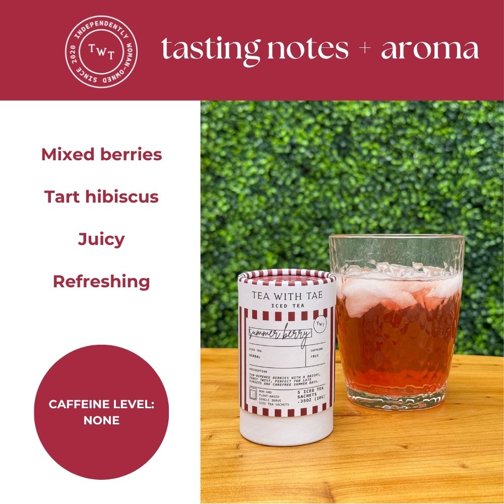 Summer Berry Iced Mini Tea Tube (5 iced sachets) - Tea with Tae