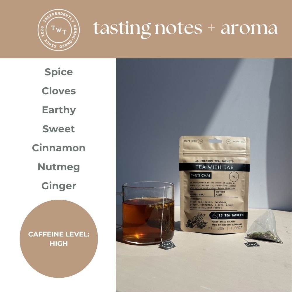 Tae's Chai Hot Tea Pouch - Tea with Tae