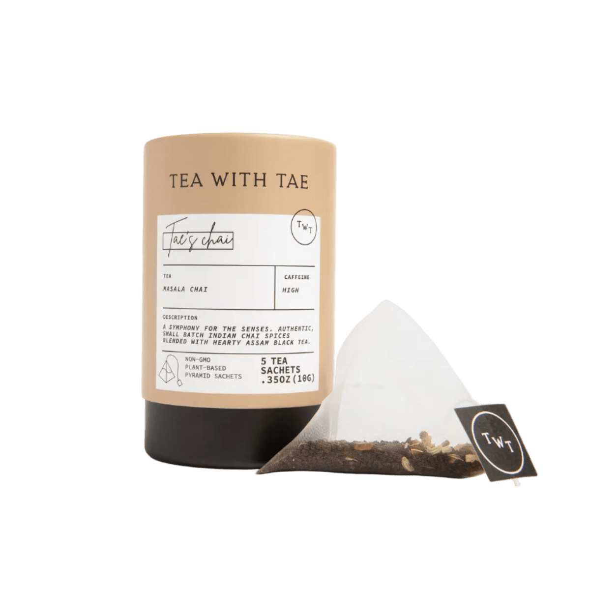 Tae's Chai Mini Tea Tube (5 tea bags) - Tea with Tae