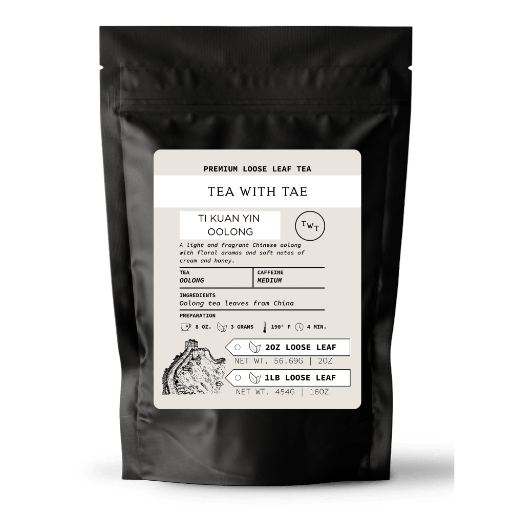 Ti Kuan Yin Oolong Loose Leaf Tea Pouch (2oz. or 1lb.) - Tea with Tae