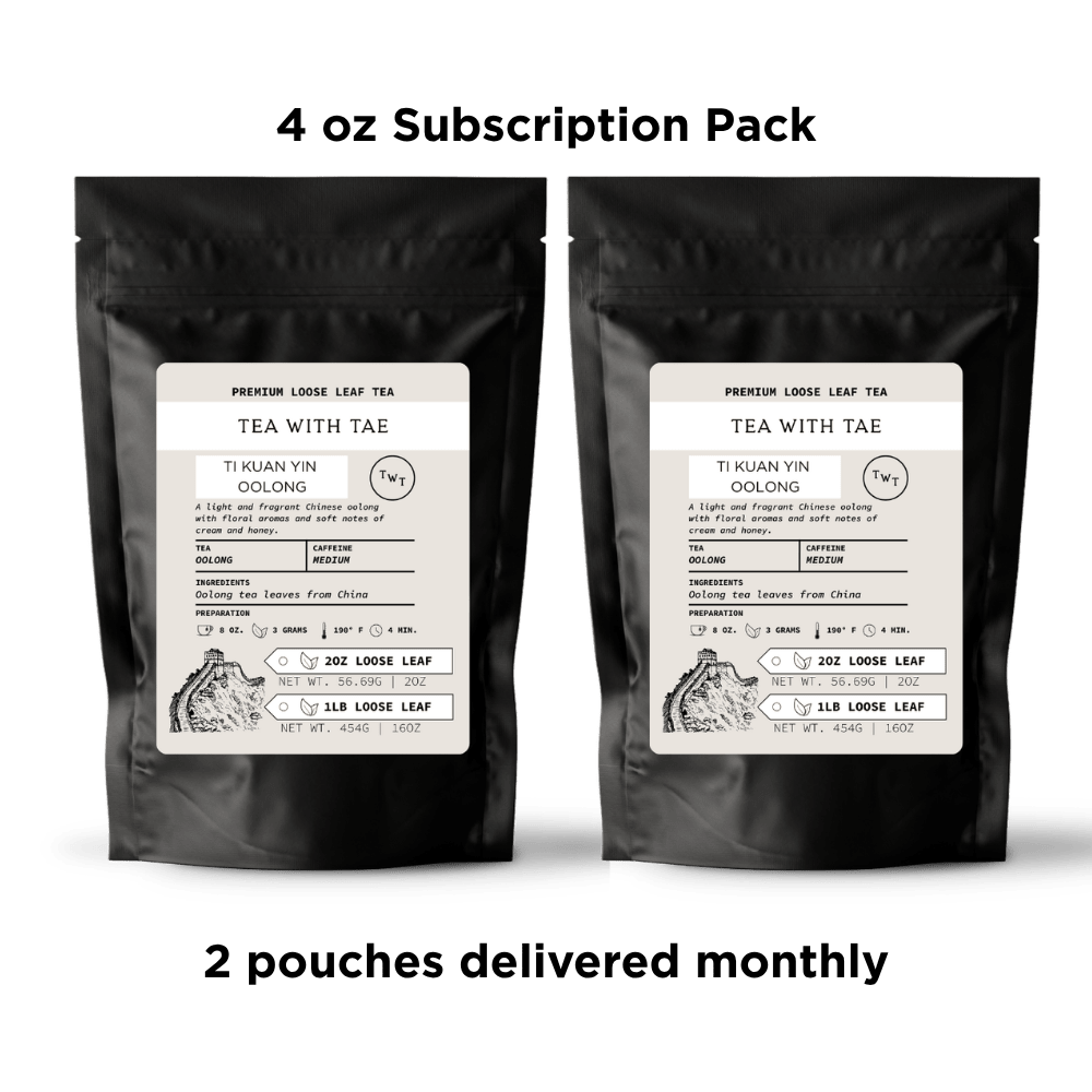 Ti Kuan Yin Oolong Loose Leaf Tea Pouch (2oz. or 1lb.) - Tea with Tae