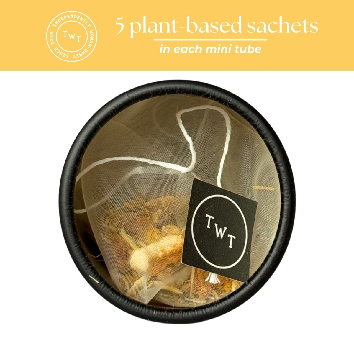 Turmeric Ginger Mini Tea Tube (5 tea bags) - Tea with Tae