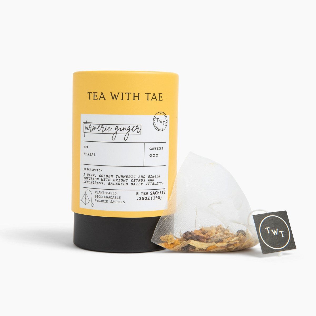 Turmeric Ginger Mini Tube (5 tea bags) - Tea with Tae