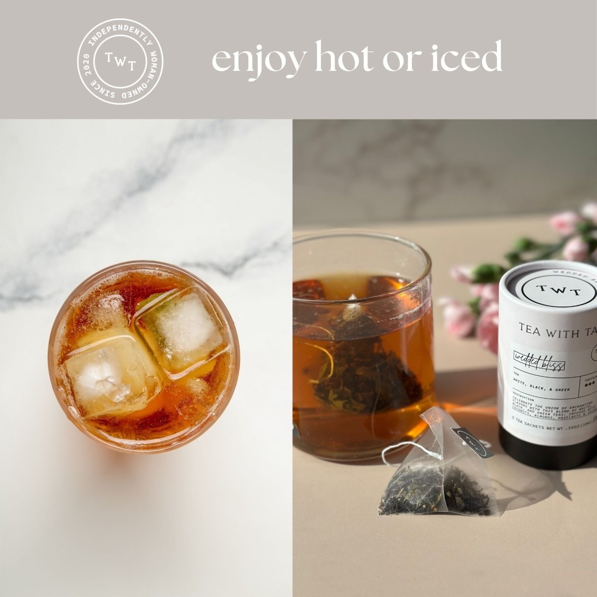 Wedded Bliss Mini Tea Tube (5 tea bags) - Tea with Tae