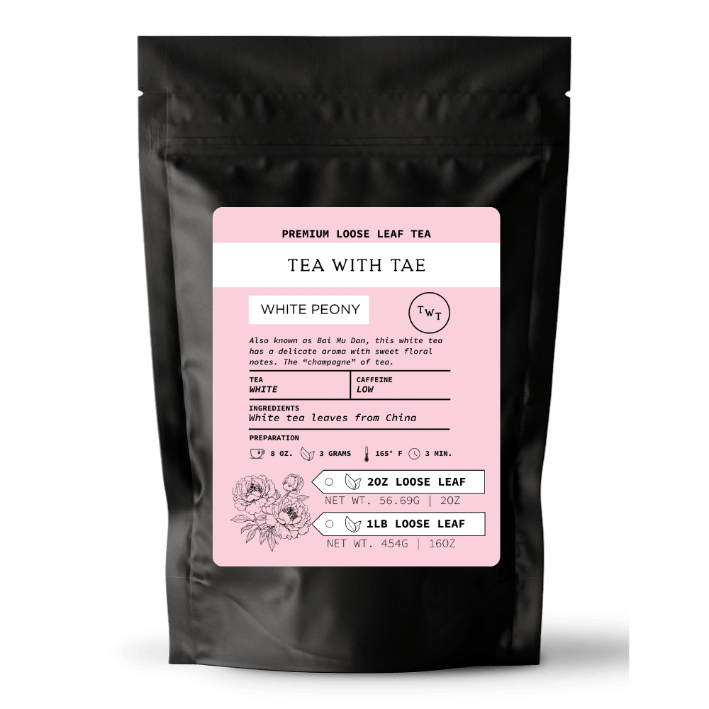 White Peony Loose Leaf Tea Pouch (2oz. or 1lb.) - Tea with Tae