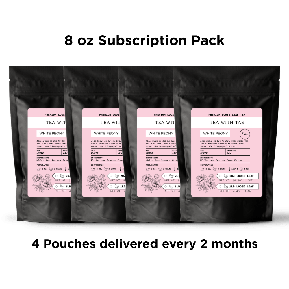 White Peony Loose Leaf Tea Pouch (2oz. or 1lb.) - Tea with Tae