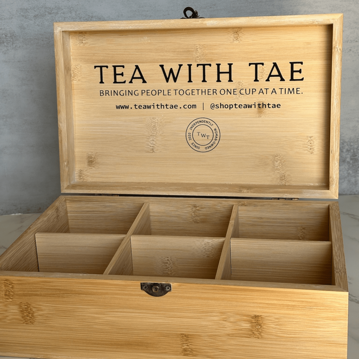 Wooden Tea Box (empty) - Tea with Tae