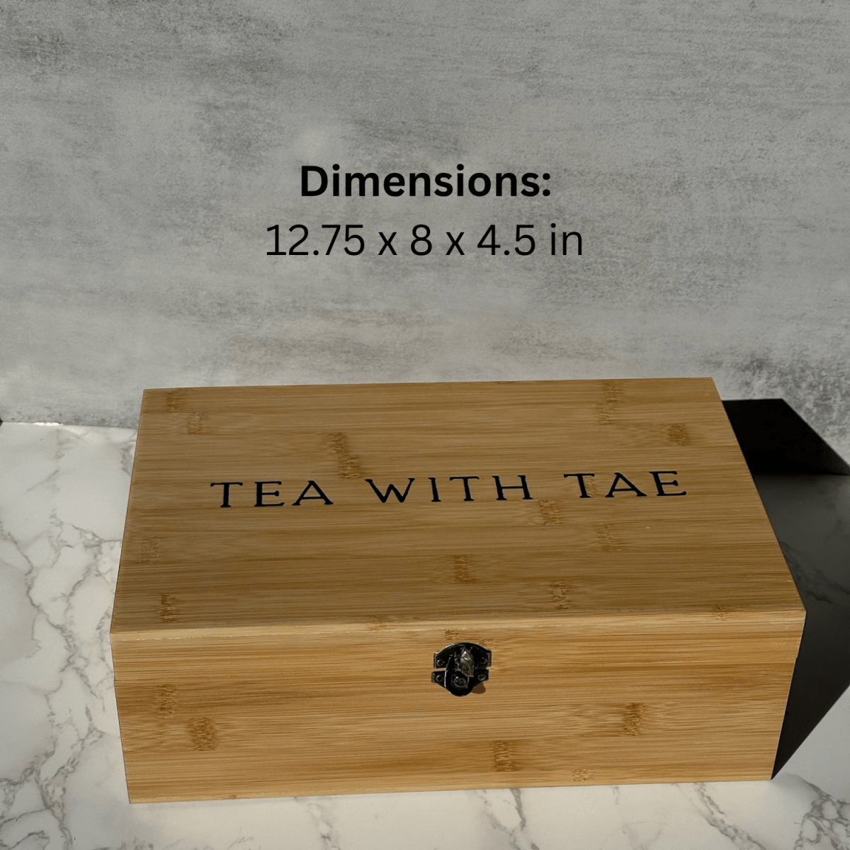 Wooden Tea Box (empty) - Tea with Tae