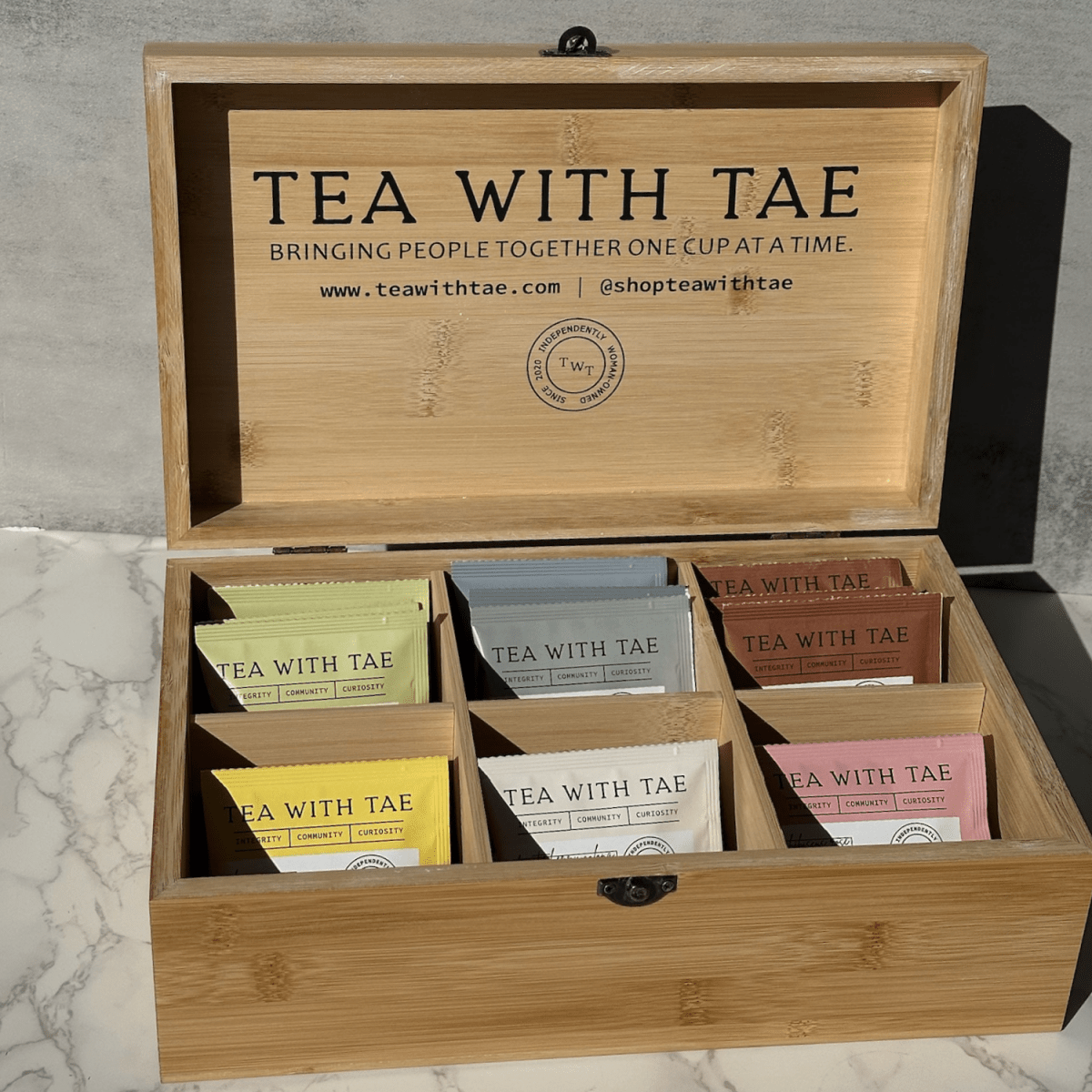 Wooden Tea Box (empty) - Tea with Tae