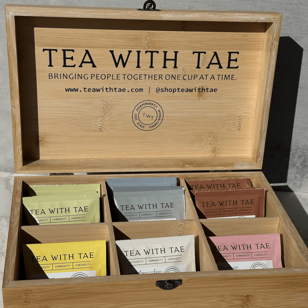 Wooden Tea Box (empty) - Tea with Tae